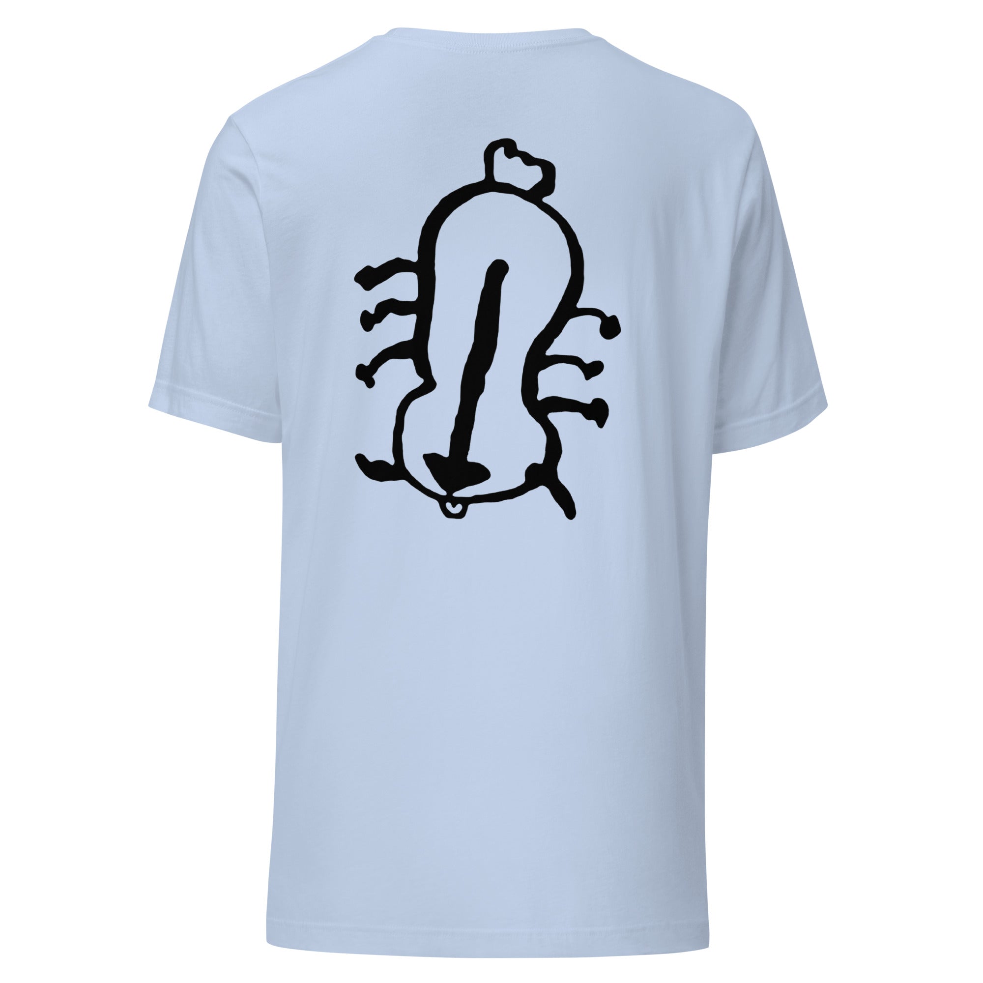 Appa sketch Shirt in Baby Blue – Rückansicht