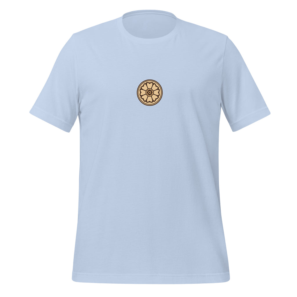 Lotus Shirt - Minimal in Baby Blue – Vorderansicht
