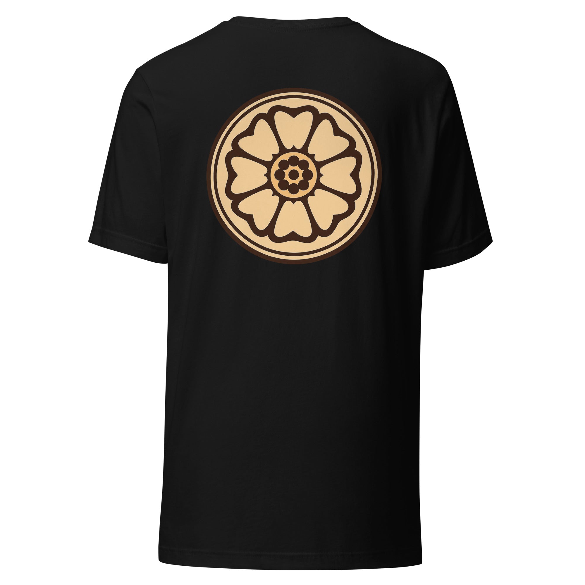 Lotus Shirt in Schwarz – Rückansicht