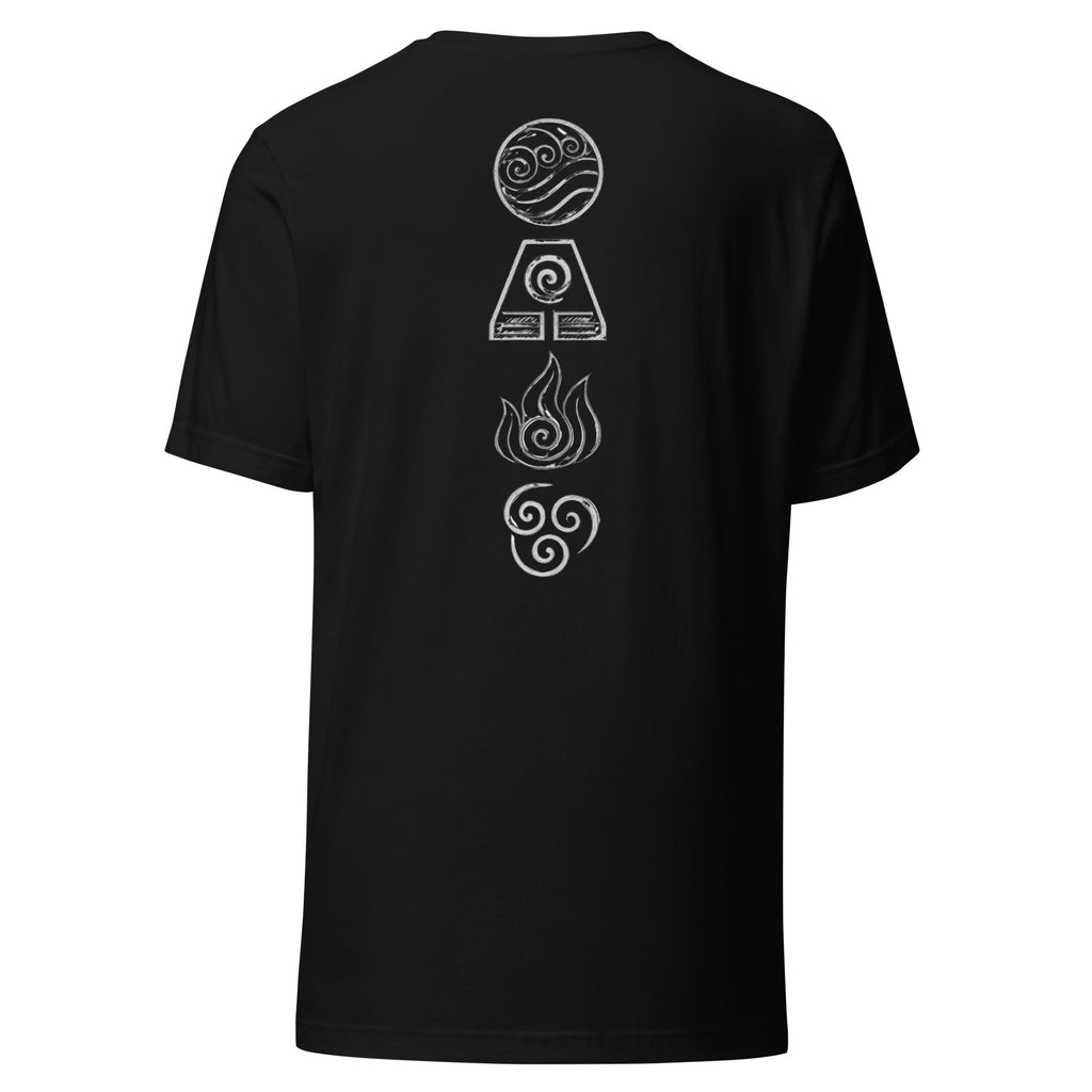 Elements Shirt in Schwarz – Rückansicht