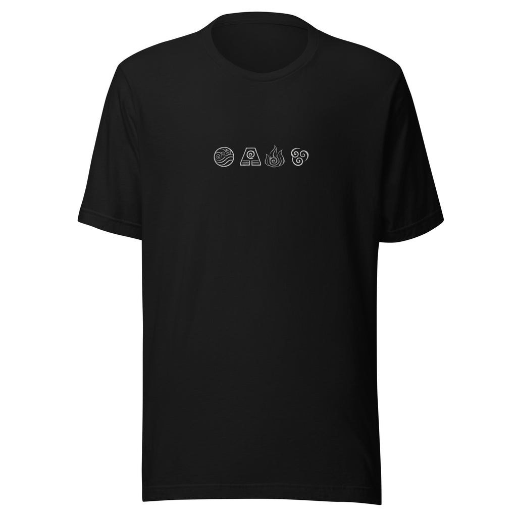 Elements Shirt in Schwarz – Vorderansicht