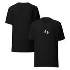 Appa Shirt - Minimal in Schwarz – Vorder- und Rückansicht