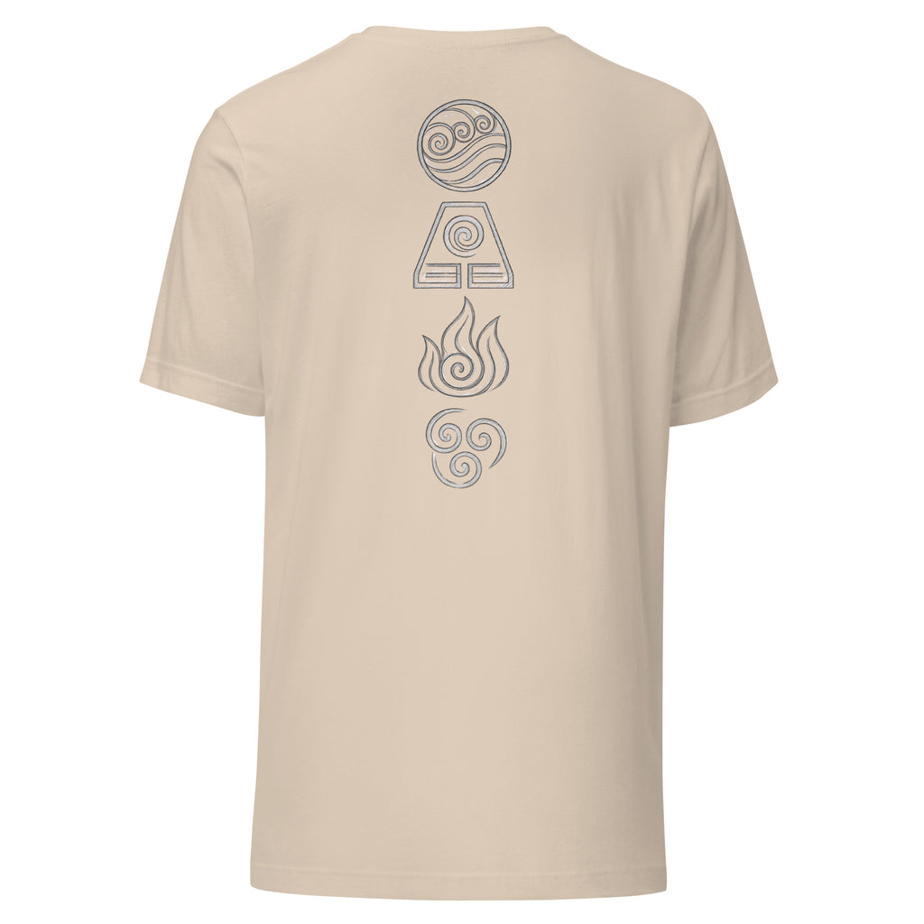 Elements Shirt in Creme – Rückansicht