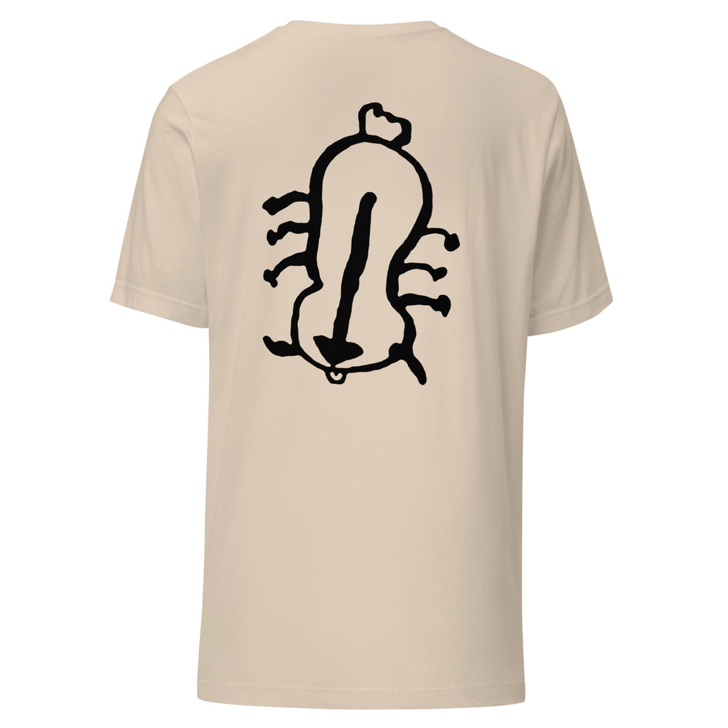 Appa sketch Shirt in Creme – Rückansicht