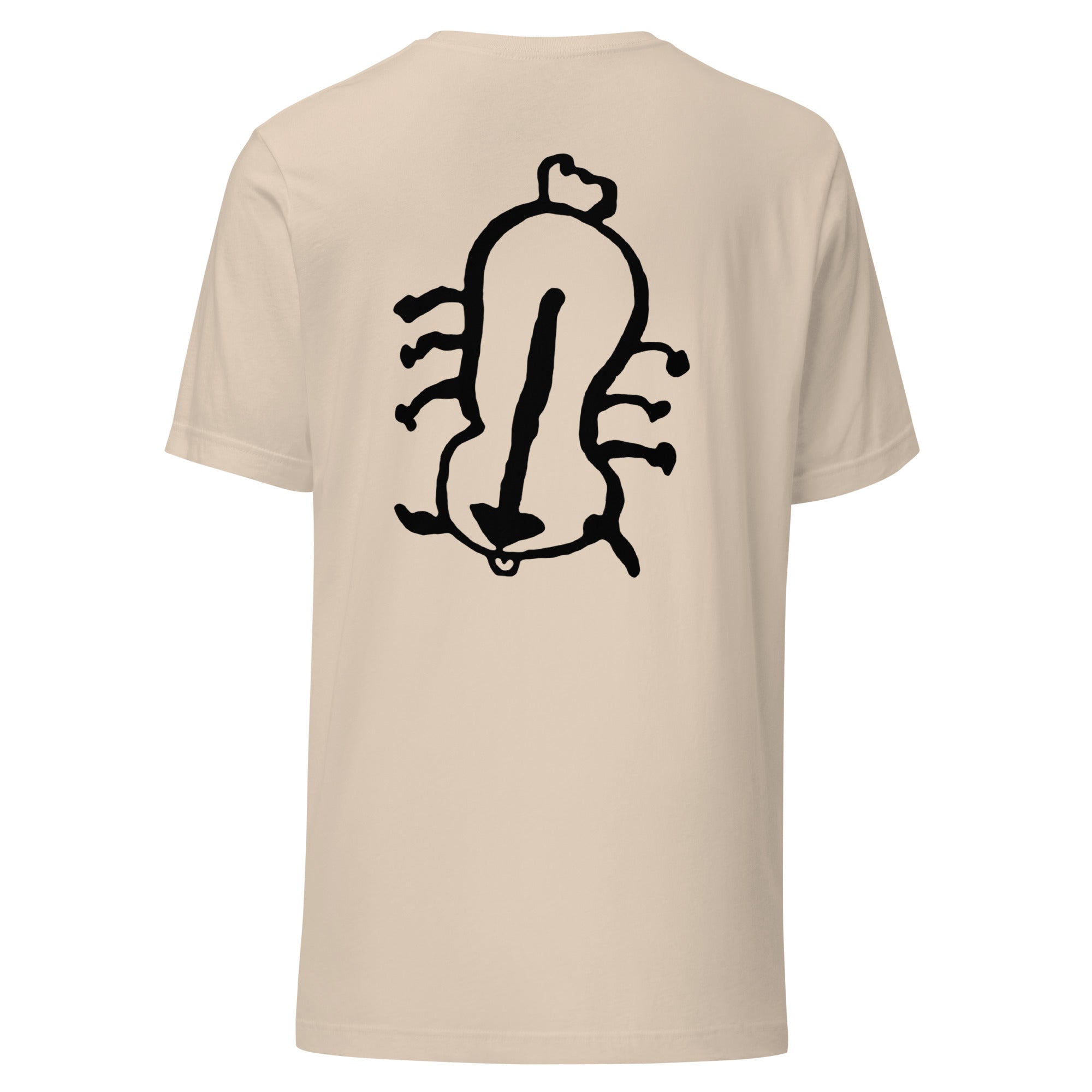 Appa sketch Shirt in Creme – Rückansicht